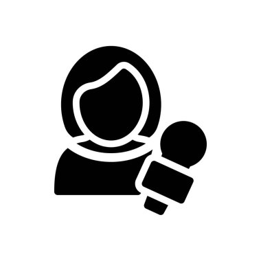 Saydam bir arkaplan üzerinde gazetecilik vektör illüstrasyonu. Konsept ve grafik tasarımı için mükemmel kalite sembolleri.. 