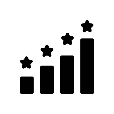 Şeffaf bir arkaplanda vektör illüstrasyonunu derecelendirme. Konsept ve grafik tasarımı için kaliteli semboller.. 