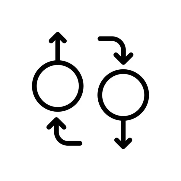 Gender Vektor Illustration Auf Transparentem Hintergrund Hochwertige Symbole Thin Line — Stockvektor