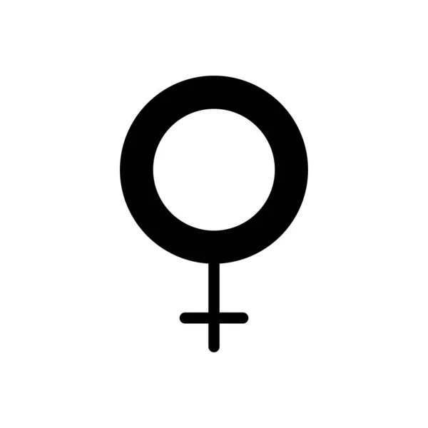 Female Vector Illustration Transparent Background Premium Quality Symbols Glyphs Icon — Stock Vector
