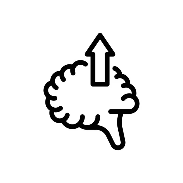 Illustration Vectorielle Croissance Cerveau Sur Fond Transparent Symboles Qualité Supérieure — Image vectorielle