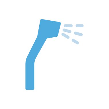 Şeffaf bir arkaplan üzerinde duş vektör çizimi. Konsept ve grafik tasarım için mükemmel kalite simgeleri..