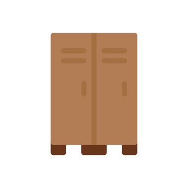 Saydam bir arkaplan üzerindeki dolap vektör çizimi. Konsept ve grafik tasarımı için mükemmel kalite simgeleri..