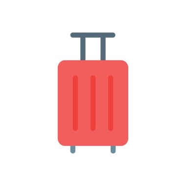 Şeffaf bir arkaplan üzerindeki bagaj vektör çizimi. Konsept ve grafik tasarım için birinci sınıf kalite simgeler..