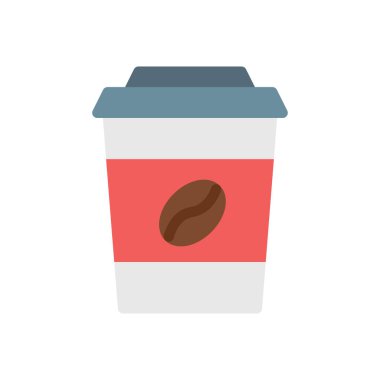 Saydam bir arkaplan üzerinde kahve fincanı vektör çizimi. Konsept ve grafik tasarım için birinci sınıf kalite simgeler..