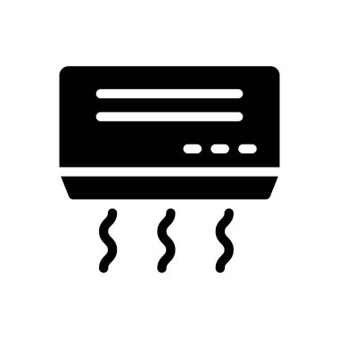 Şeffaf bir arkaplan üzerinde klima vektör illüstrasyonu. Konsept ve grafik tasarım için özel kalite semboller..