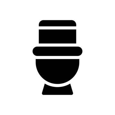 Şeffaf bir arkaplan üzerindeki klozet vektör illüstrasyonu. Konsept ve grafik tasarımı için mükemmel kalite sembolleri..