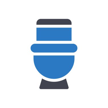 Şeffaf bir arkaplan üzerindeki klozet vektör illüstrasyonu. Konsept ve grafik tasarımı için mükemmel kalite sembolleri..