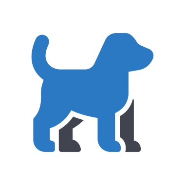 Şeffaf bir arkaplan üzerinde köpek vektör çizimi. Konsept ve grafik tasarımı için mükemmel kalite semboller..