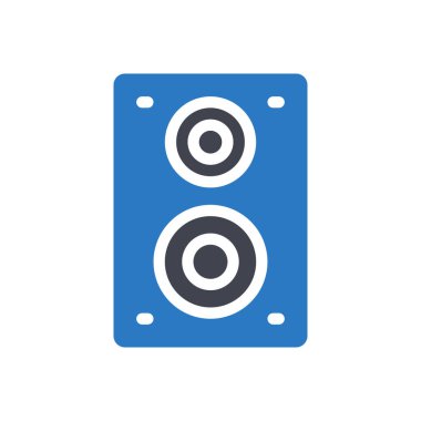 Şeffaf bir arkaplan üzerinde hoparlör vektör illüstrasyonu. Konsept ve grafik tasarım için mükemmel kalite sembolleri..