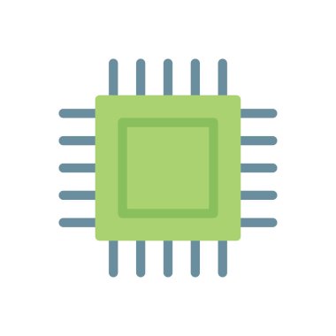 Şeffaf bir arkaplan üzerinde çip vektör çizimi. Konsept ve grafik tasarımı için birinci sınıf kalite simgeler..