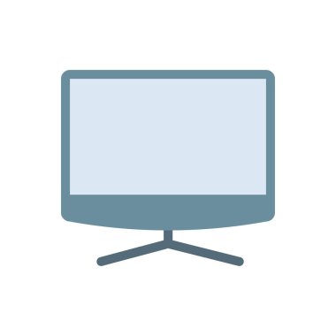 Saydam bir arkaplan üzerinde LCD vektör illüstrasyonu. Konsept ve grafik tasarım için premimium kalite simgeleri..