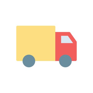 Şeffaf bir arkaplan üzerinde kamyon vektör çizimi. Konsept ve grafik tasarım için birinci sınıf kalite simgeler..