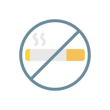 Şeffaf bir arkaplanda sigara içme vektörü illüstrasyonunu yasakla. Konsept ve grafik tasarım için birinci sınıf kalite simgeleri..