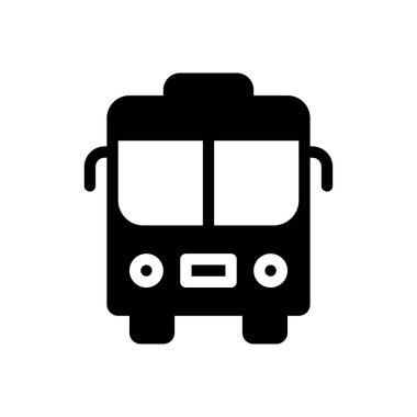 Şeffaf bir arkaplan üzerinde otobüs vektör illüstrasyonu. Konsept ve grafik tasarımı için mükemmel kalite semboller..