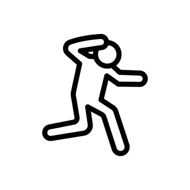 Şeffaf bir arkaplanda stres vektör çizimi. Premium kalite sembolleri. Konsept ve grafik tasarım için ince çizgi simgesi.