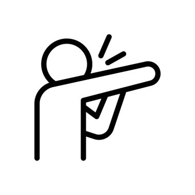 Şeffaf bir arkaplanda ağlama vektör çizimi. Premium kalite semboller. Konsept ve grafik tasarım için ince çizgi simgesi.