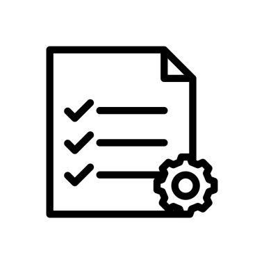 Saydam bir arkaplan üzerinde kağıt ayarlama vektör çizimi. Premium kalite sembolleri. Konsept ve grafik tasarım için ince çizgi simgesi.