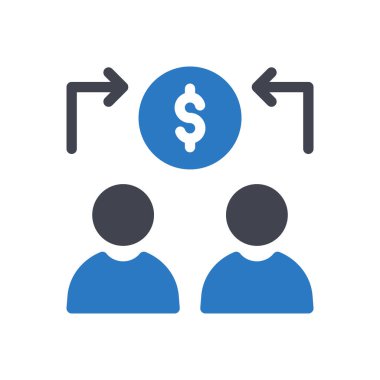 Saydam bir arkaplan üzerinde dolar çalışan vektör illüstrasyonu. Konsept ve grafik tasarımı için mükemmel kalite semboller..