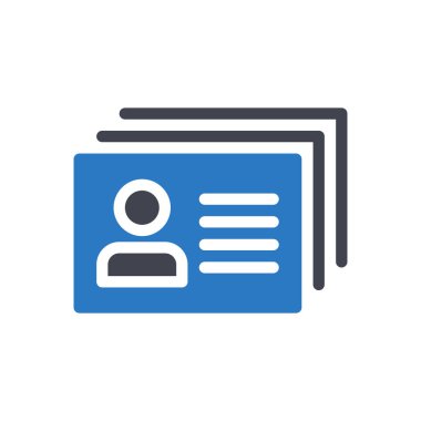 Şeffaf bir arkaplan üzerinde kimlik kartı çizimi. Konsept ve grafik tasarımı için mükemmel kalite semboller..