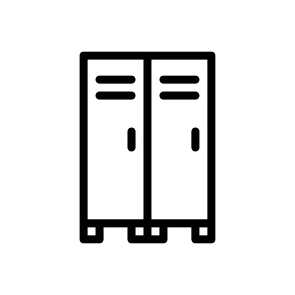 Locker Vector Illustratie Een Transparante Achtergrond Premium Kwaliteit Symbolen Dunne — Stockvector