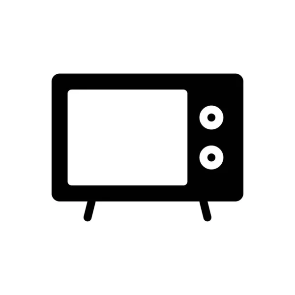 Microwave Vector Illustration Transparent Background Premium Quality Symbols Glyphs Icon — Vetor de Stock