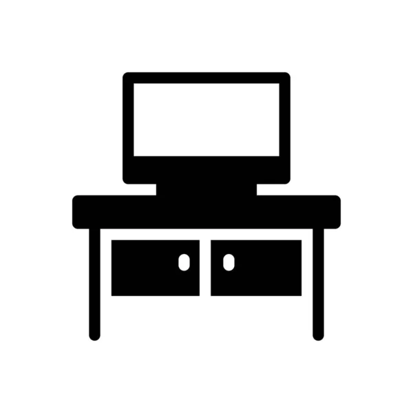 Table Vector Illustration Transparent Background Premium Quality Symbols Glyphs Icon — Image vectorielle