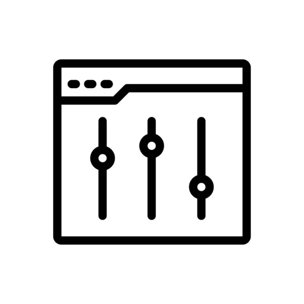 Controle Vector Illustratie Een Transparante Achtergrond Premium Kwaliteit Symbolen Dunne — Stockvector