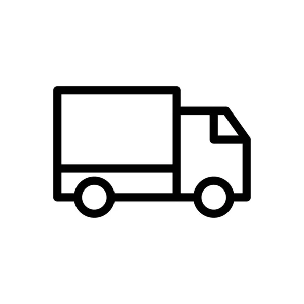 Truck Vector Illustration Transparent Background Premium Quality Symbols Thin Line — Stock Vector