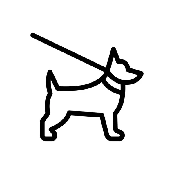 Dog Vector Illustration Transparent Background Premium Quality Symbols Thin Line — Vettoriale Stock
