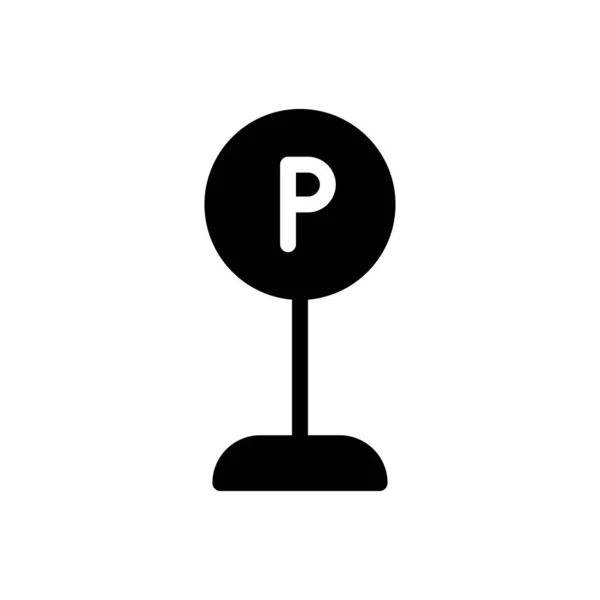 Parking Board Vector Illustration Transparent Background Premium Quality Symbols Glyphs — Stock vektor