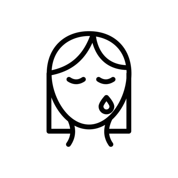 Emotionsvektorillustration Auf Transparentem Hintergrund Symbole Premium Qualität Thin Line Icon — Stockvektor