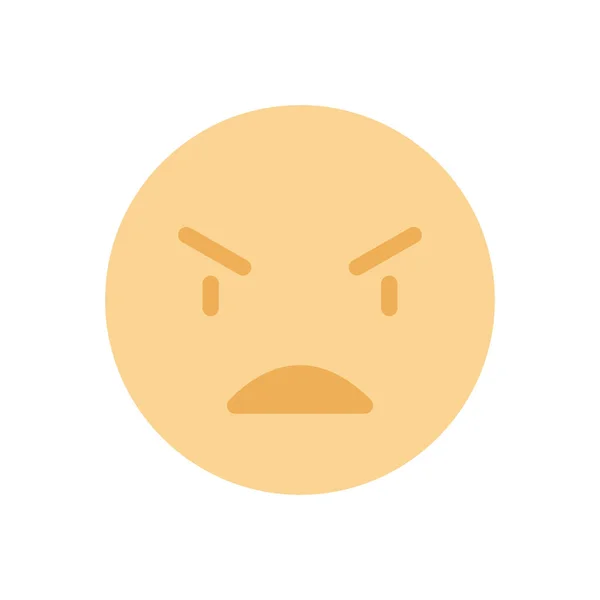 Angry Emoji Vector Illustration Transparent Background Premium Quality Symbols Stroke — Archivo Imágenes Vectoriales