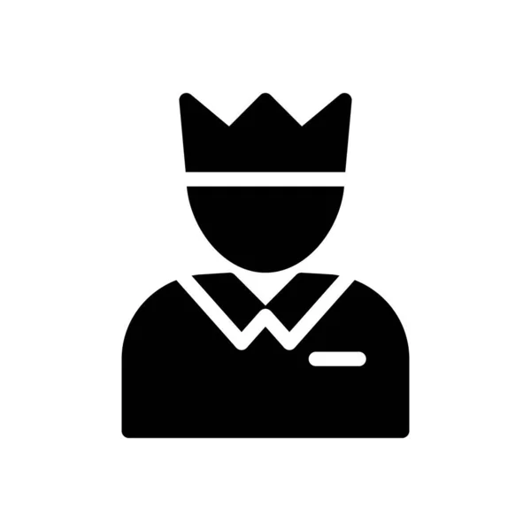 King Vector Illustratie Een Transparante Achtergrond Premium Kwaliteit Symbolen Glyphs — Stockvector