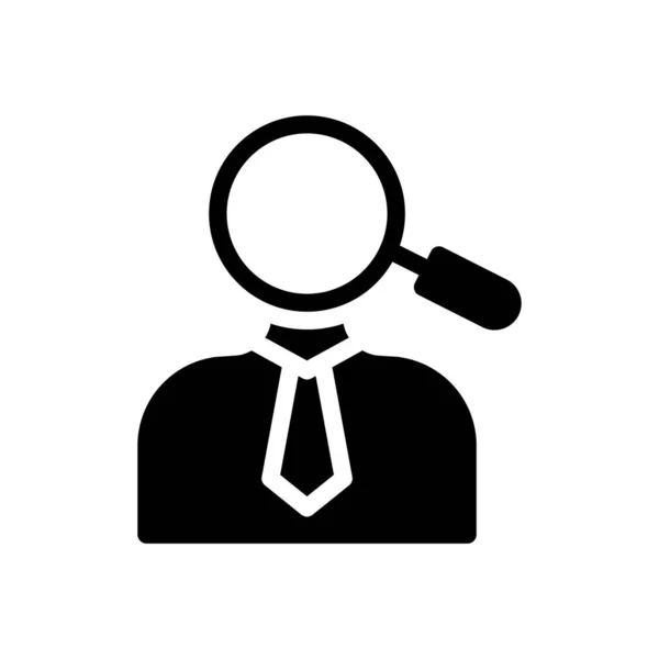Search Employee Vector Illustration Transparent Background Premium Quality Symbols Glyphs — Stock Vector