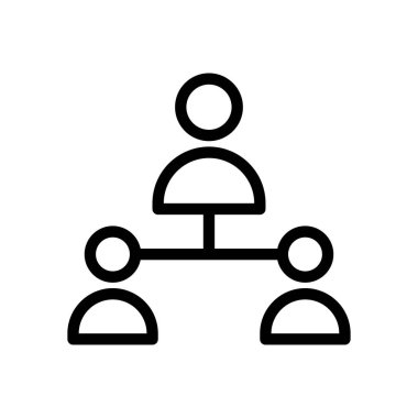 Şeffaf bir arkaplan üzerinde takım çalışması vektör çizimi. Konsept ve grafik tasarım için ince çizgi simgesi..