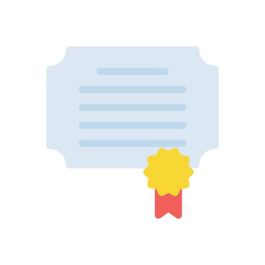 Şeffaf bir arkaplan üzerinde sertifika vektör illüstrasyonu. Konsept ve grafik tasarımı için birinci sınıf kalite simgeleri..