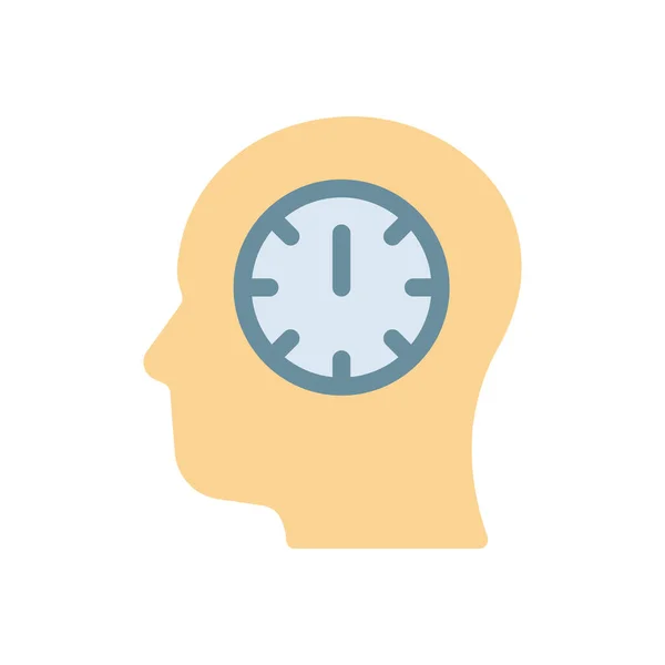 Mind Time Vector Illustration Transparent Background Premium Quality Symbols Stroke —  Vetores de Stock