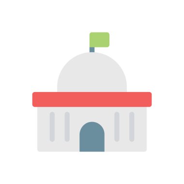 Saydam bir arkaplan üzerinde adliyenin vektör çizimi. Konsept ve grafik tasarımı için mükemmel kalite simgeleri..