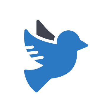 Şeffaf bir arkaplan üzerinde güvercin vektör çizimi. Konsept ve grafik tasarımı için mükemmel kalite sembolleri..