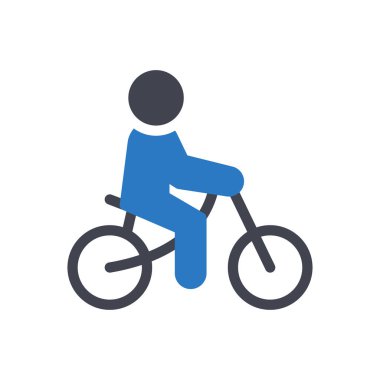 Şeffaf bir arkaplan üzerinde bisiklet vektör illüstrasyonu. Konsept ve grafik tasarımı için kaliteli semboller..