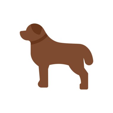 Şeffaf bir arkaplan üzerinde köpek vektör çizimi. Konsept ve grafik tasarım için mükemmel kalite simgeleri..