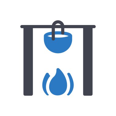 Şeffaf bir arkaplanda yemek vektör illüstrasyonunu pişir. Konsept ve grafik tasarım simgeleri için kaliteli semboller..