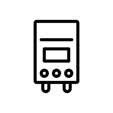 Şeffaf bir arkaplan üzerinde hvac ekipman vektör çizimi. Konsept ve grafik tasarımı için ince çizgi simgesi..