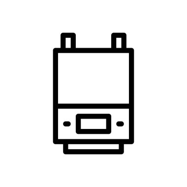 Şeffaf bir arkaplan üzerinde hvac ekipman vektör çizimi. Konsept ve grafik tasarımı için ince çizgi simgesi..