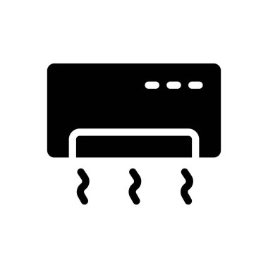 Saydam bir arkaplanda hava durumu soğutma vektör çizimi. Konsept ve grafik tasarımı için en iyi kalite semboller..