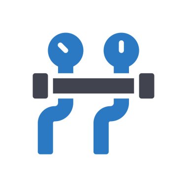 Şeffaf bir arkaplan üzerinde boru vektör illüstrasyonunu ölç. Konsept ve grafik tasarımı için özel kalite semboller..