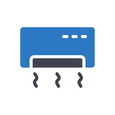 Saydam bir arkaplanda hava durumu soğutma vektör çizimi. Konsept ve grafik tasarımı için en iyi kalite semboller..