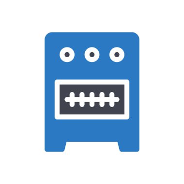 Şeffaf bir arkaplan üzerinde hvac teçhizat vektör illüstrasyonu. Konsept ve grafik tasarım için özel kalite semboller..