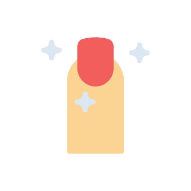 Saydam bir arkaplan üzerinde tırnak parlatıcısı çizimi. Konsept ve grafik tasarım için birinci sınıf kalite simgeler..